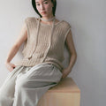 【4月下旬入荷次第お届けのご予約】anuke（アンヌーク） Paperyarn Knit Vest 62710510.