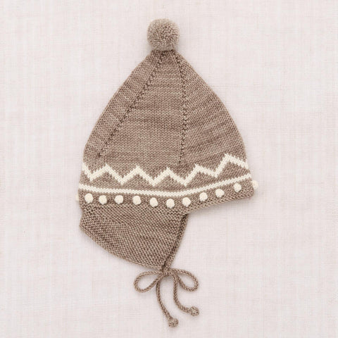 【D1】Misha&Puff（ミーシャアンドパフ）2026WI  Zig Zag Pointy Peak Hat - Brut - キッズニット帽.