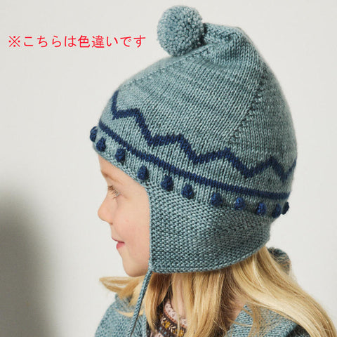 【D1】Misha&Puff（ミーシャアンドパフ）2026WI  Zig Zag Pointy Peak Hat - Brut - キッズニット帽.