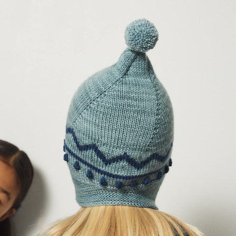 【D1】Misha&Puff（ミーシャアンドパフ）2026WI  Zig Zag Pointy Peak Hat - Brut - キッズニット帽.