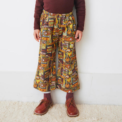 Misha&Puff（ミーシャアンドパフ）2024AW Beach Pant -Fox Groovy Paisley- キッズパンツ