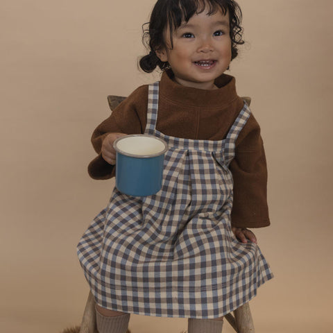 【ネコポス送料無料】organic zoo（オーガニックズー）2025AW Blueberry Gingham Tribe Skirt スカート