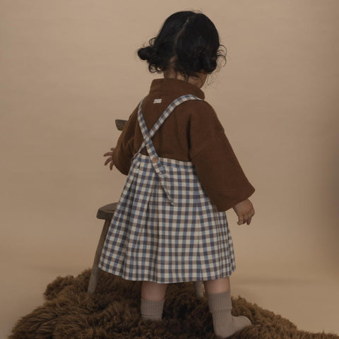 【ネコポス送料無料】organic zoo（オーガニックズー）2025AW Blueberry Gingham Tribe Skirt スカート