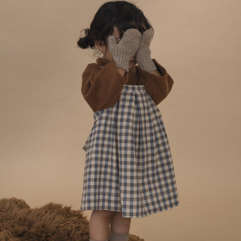 【ネコポス送料無料】organic zoo（オーガニックズー）2025AW Blueberry Gingham Tribe Skirt スカート