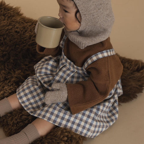 【ネコポス送料無料】organic zoo（オーガニックズー）2025AW Blueberry Gingham Tribe Skirt スカート