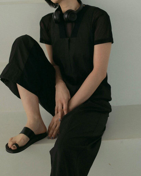【4月中旬入荷次第お届けのご予約】anuke（アンヌーク） Sheer Tulle T-shirts 62710625.