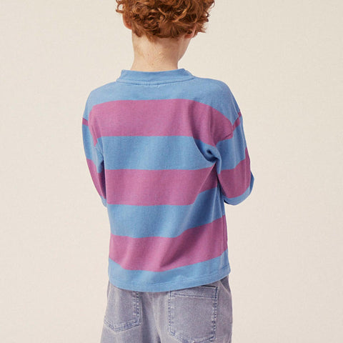 The Campamento（カンパメント） 2024AW PURPLE STRIPES LONG SLEEVES KIDS TSHIRT キッズ長袖Tシャツ