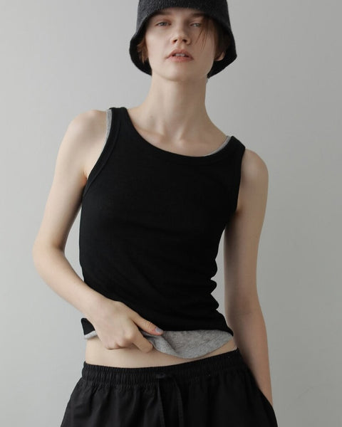 【4月中旬入荷次第お届けのご予約】anuke（アンヌーク） Wool Rib Tanktop 62710620.