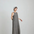 【4月下旬入荷次第お届けのご予約】anuke（アンヌーク） Woolchambray Sleeveless Onepiece 62710301.