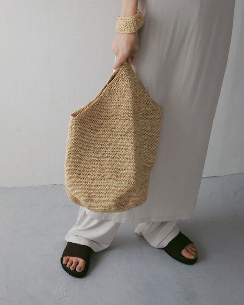 【4月下旬入荷次第お届けのご予約】anuke（アンヌーク） Raffia Tote Bag 62711015.