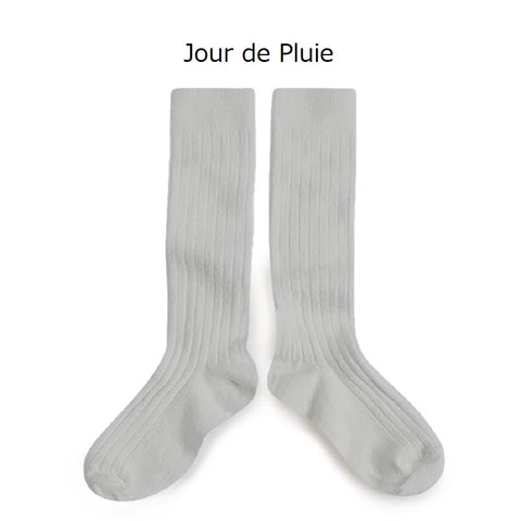 collegien    La Haute - Ribbed Knee-high Socks     キッズ  リブニーハイ  【2950】