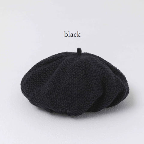 【50%オフセール】folkmade（フォークメイド）2023SS beret sax bluexblack、blackxginger、black ベビーベレー帽