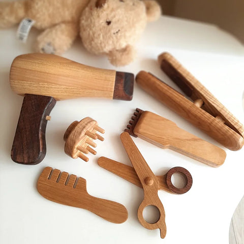 Lemi Toys（レミトイズ）  barber set 美容師さんセット 木製ままごとセット