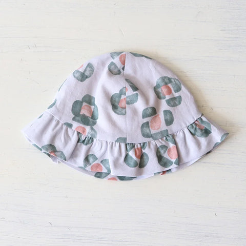 mina perhonen 23SS flower mist bonnet, children's hat 48cm52cm ABS7131P