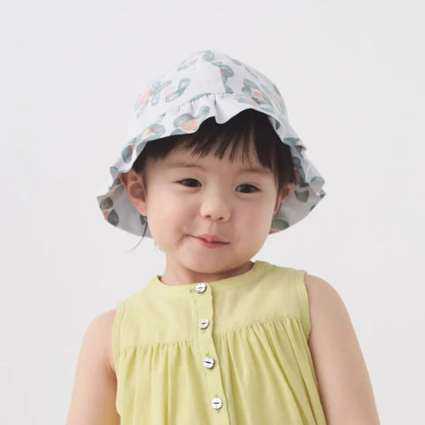 mina perhonen 23SS flower mist bonnet, children's hat 48cm52cm ABS7131P