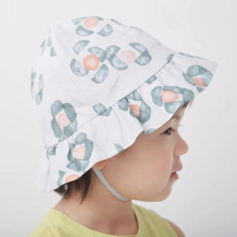 mina perhonen 23SS flower mist bonnet, children's hat 48cm52cm ABS7131P