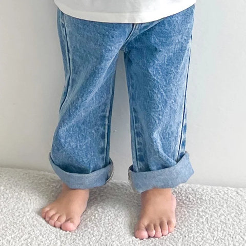【drop3】Twin Collective Kids JAGGER JEAN THUNDER BLUE デニムパンツ(twincollective)