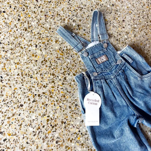 drop3】 Twin Collective Kids STARDUST OVERALL 80S BLUE 