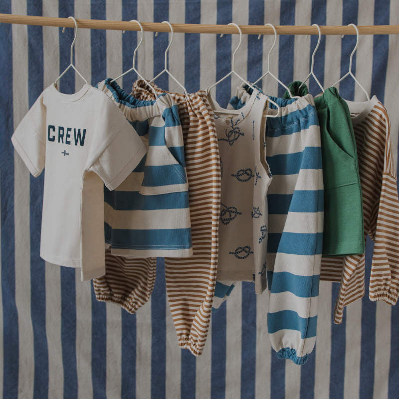 D2】organic zoo（オーガニックズー）2026SS Deck Chair Stripes Pants