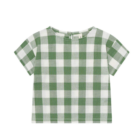【ネコポス送料無料】【D1】organic zoo（オーガニックズー）2026SS Dill Gingham Boxy T-Shirt　ボクシー半袖Tシャツ