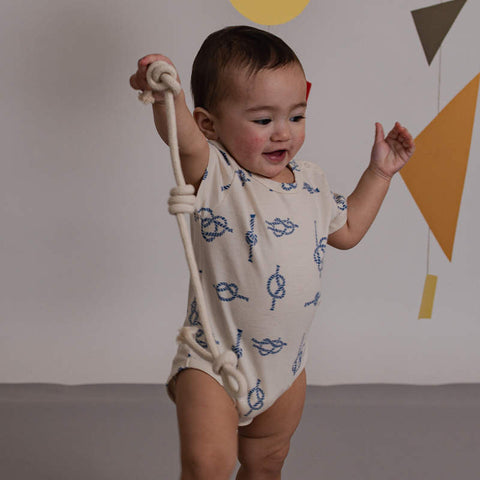 【D2】organic zoo（オーガニックズー）2026SS Sailor Knots Short Sleeve  Bodysuit 半袖ロンパース