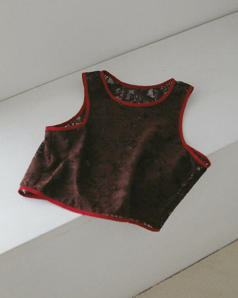 【5月上旬入荷次第お届けのご予約】anuke（アンヌーク） Lace Sleeveless Tops 62710417.