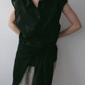 【4月下旬入荷次第お届けのご予約】anuke（アンヌーク） Woolchambray Sleeveless Shirts 62710405.