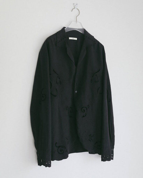 【3月下旬入荷次第お届けのご予約】anuke（アンヌーク） Cutwork Opencollar Shirts 62710419.