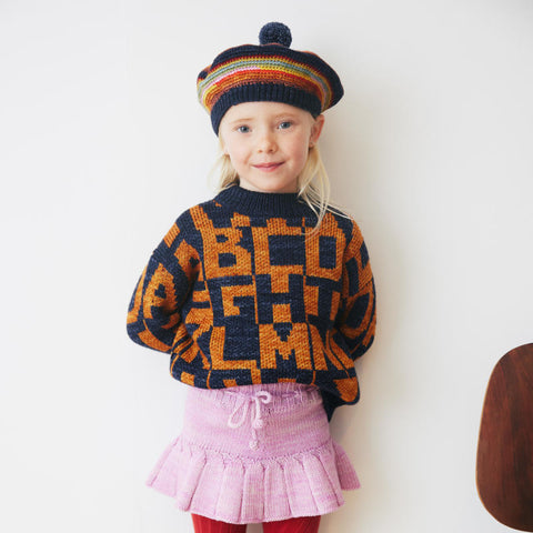 Misha &amp; Puff 2024AW Terrene Tam -Ink- Kids Beret