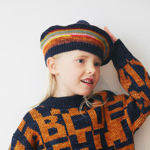 Misha &amp; Puff 2024AW Terrene Tam -Ink- Kids Beret