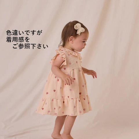 Quincy Mae（クインシーメイ）2025SS CROCHET BOW -BUBBLEGUM-　クロシェリボン、ヘアアクセ