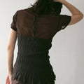 【4月中旬入荷次第お届けのご予約】anuke（アンヌーク） Sheer Tulle T-shirts 62710625.