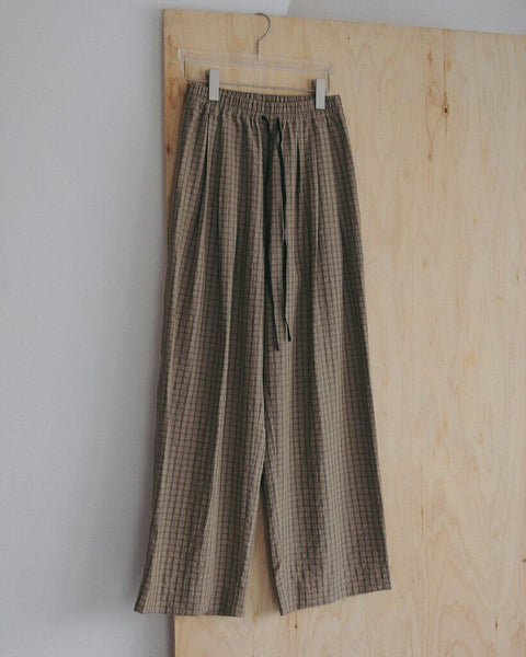 【5月上旬入荷次第お届けのご予約】anuke（アンヌーク） Suckercheck Loose Pants 62710720.