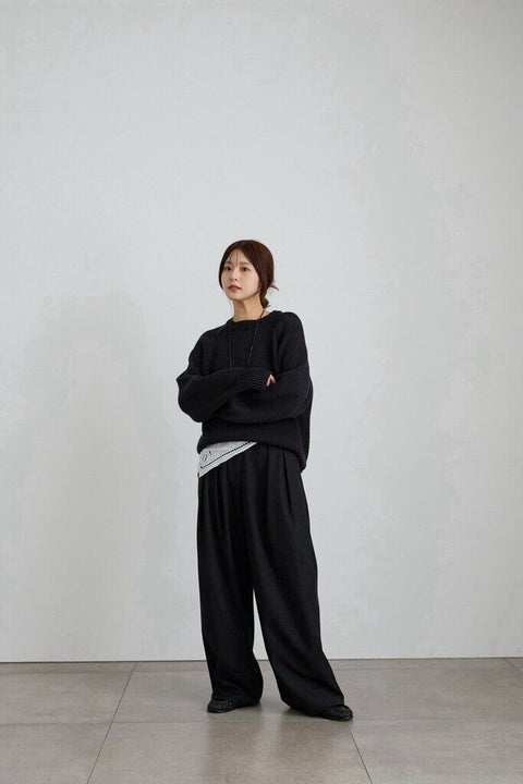 【2月中旬入荷次第お届けのご予約】anuke（アンヌーク） Twill Tuck Widepants 62710712.