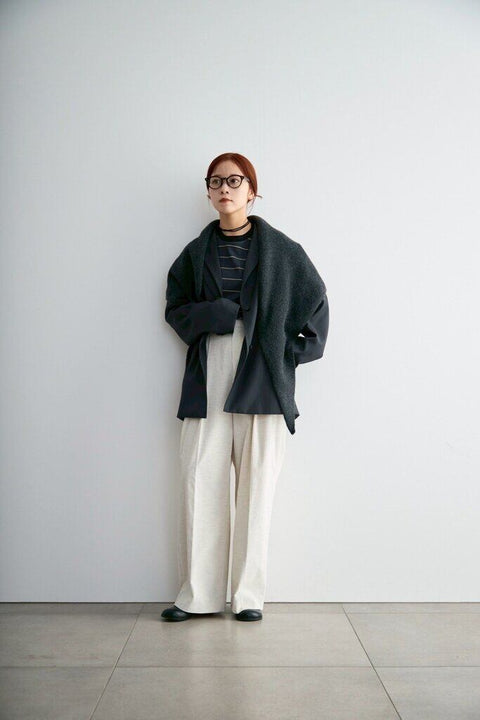 【3月中旬入荷次第お届けのご予約】anuke（アンヌーク） Border Loose Long T-shirts 62620620.