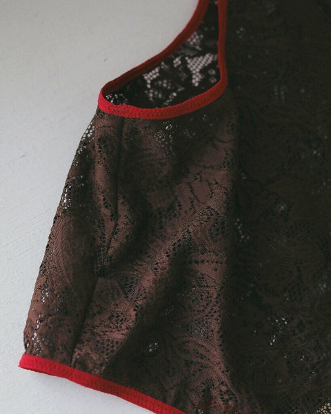 【5月上旬入荷次第お届けのご予約】anuke（アンヌーク） Lace Sleeveless Tops 62710417.