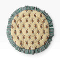 saruche（サルーチェ）Baby Play Mat Round Frill - スモールサイズ / 厚手 - Olive Brown リバーシブルプレイマット.
