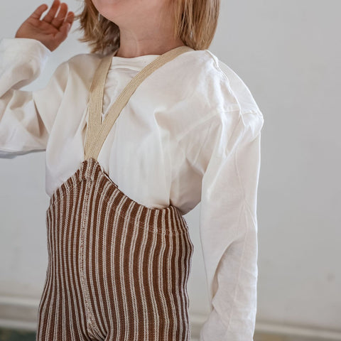 【6/12Mサイズは12/10頃入荷次第のお届け】【ネコポス不可】AC-2 Silly Silas（シリーサイラス） Footless Classic  Atelier Collection -Granola×Cream Striped-  ストライプ柄 フットレス　グラノーラクリーム