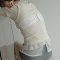 【4月中旬入荷次第お届けのご予約】anuke（アンヌーク） Sheer Tulle T-shirts 62710625.