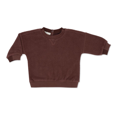 Phil&Phae（フィルアンドフェ）2024AW Teddy baby sweater -burnt umber-  ベビースウェット