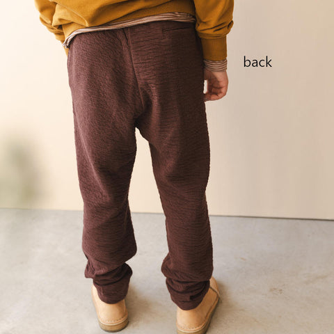 Phil&Phae（フィルアンドフェ）2024AW Textured loose pants -burnt umber-  ルーズパンツ