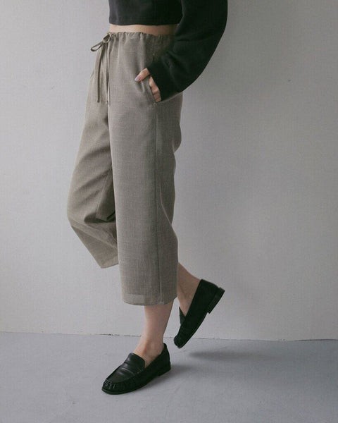 【3月中旬入荷次第お届けのご予約】anuke（アンヌーク） Tweed Mesh Capripants 62710721.