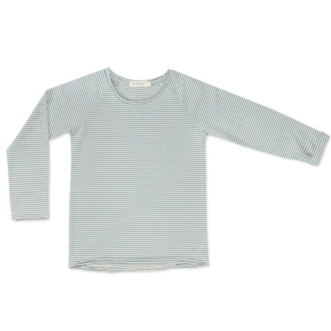 Phil&Phae（フィルアンドフェ）2024AW Raglan tee l/s stripes -fresh blue-  長袖Tシャツ