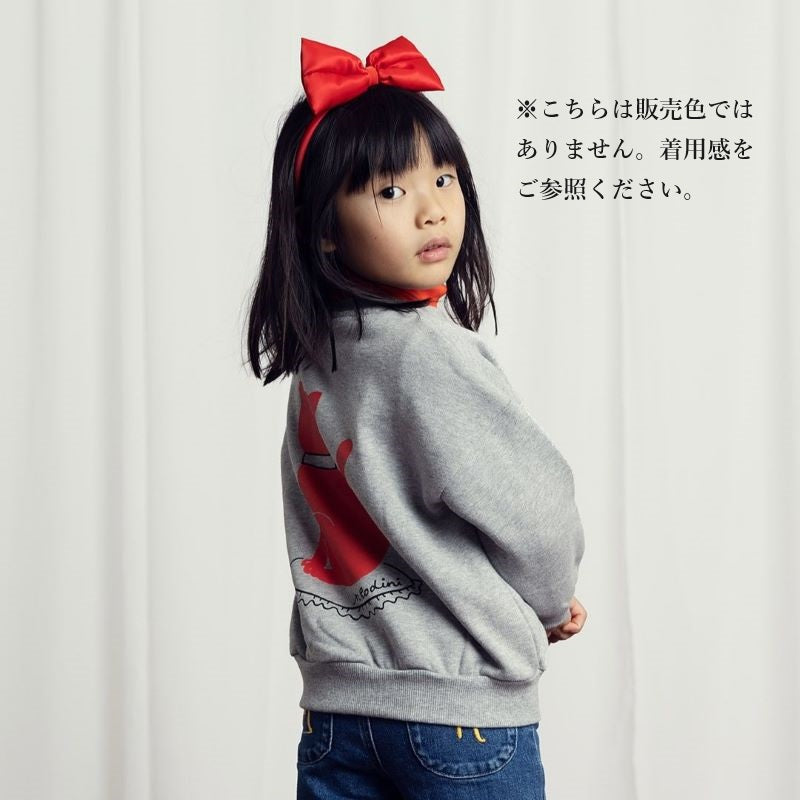 mini rodini（ミニロディーニ） 2024AW CAT SP SWEATSHIRT White キャット スウェットシャツ