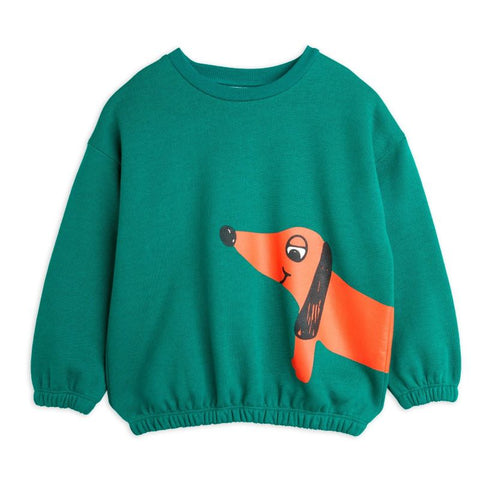 mini rodini（ミニロディーニ）DOG SP SWEATSHIRT Green　ドッグスウェットシャツ