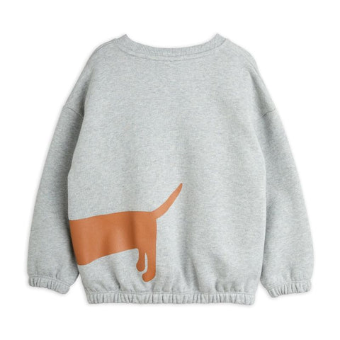 mini rodini（ミニロディーニ）DOG SP SWEATSHIRT Grey melange　ドッグスウェットシャツ