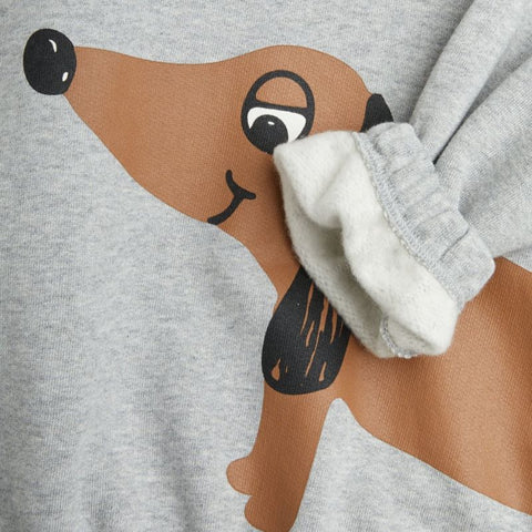 mini rodini DOG SP SWEATSHIRT Grey melange dog sweatshirt