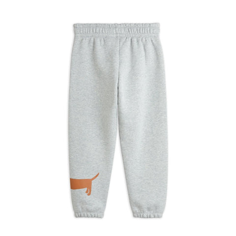 mini rodini（ミニロディーニ） 2024AW DOG SP SWEATPANTS Grey melange ドッグスウェットパンツ.