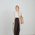 【2月中旬入荷次第お届けのご予約】anuke（アンヌーク） Slit Chiffon Tops 62710606.