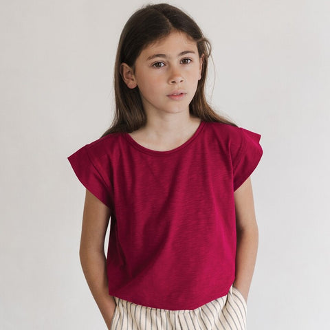 Phil&Phae（フィルアンドフェ）2025SS Boxy tee s/s raspberry   ボックスTシャツ